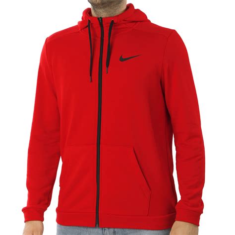 Rote Nike Sweatjacken für Herren 